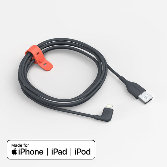 Right-Angled Lightning to USB-A 2 Metre Cable